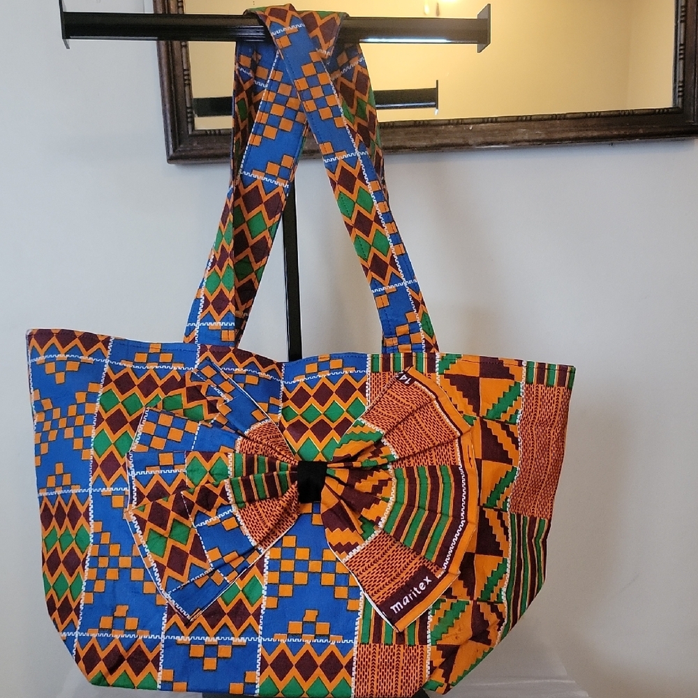 Colorful Patterned Tote Bag
